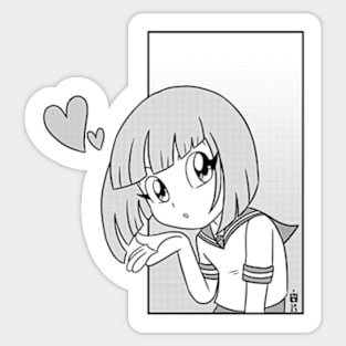 Kawaii Manga Girl Sticker